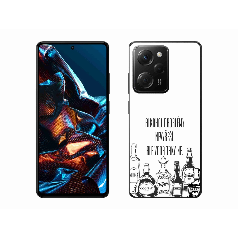 Gelový kryt mmCase na Xiaomi Poco X5 Pro 5G - vtipný text bílé pozadí