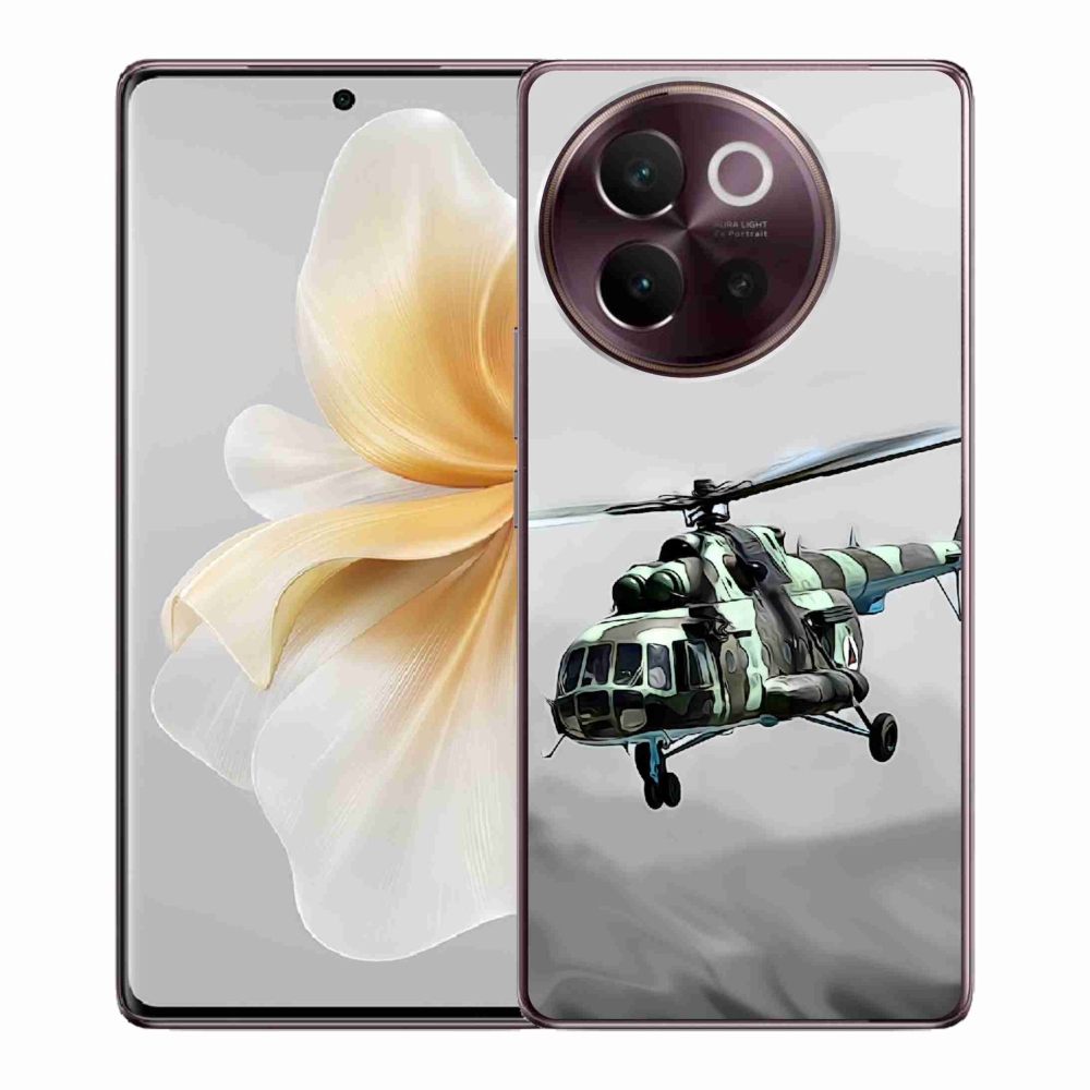 Gelový kryt mmCase na Vivo V40 Lite 5G - vojenský vrtulník