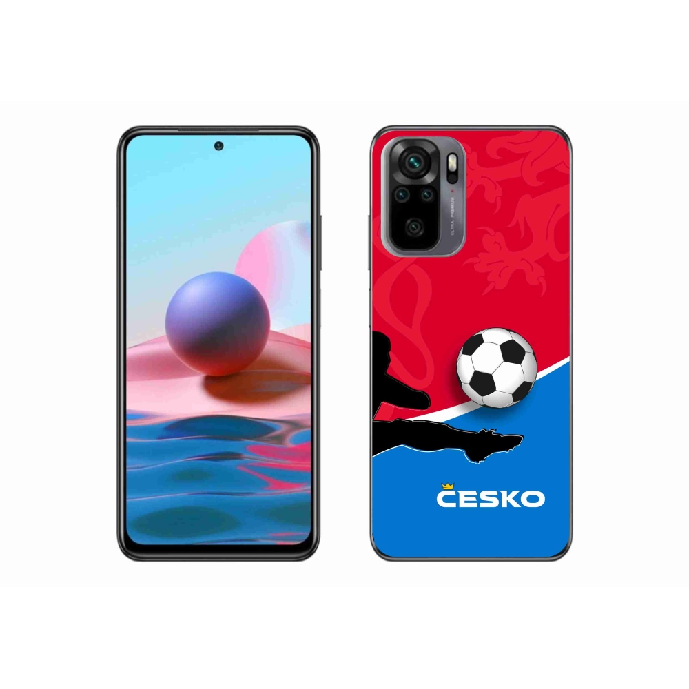 Gelový kryt mmCase na Xiaomi Redmi Note 10 4G - fotbal Česko 2