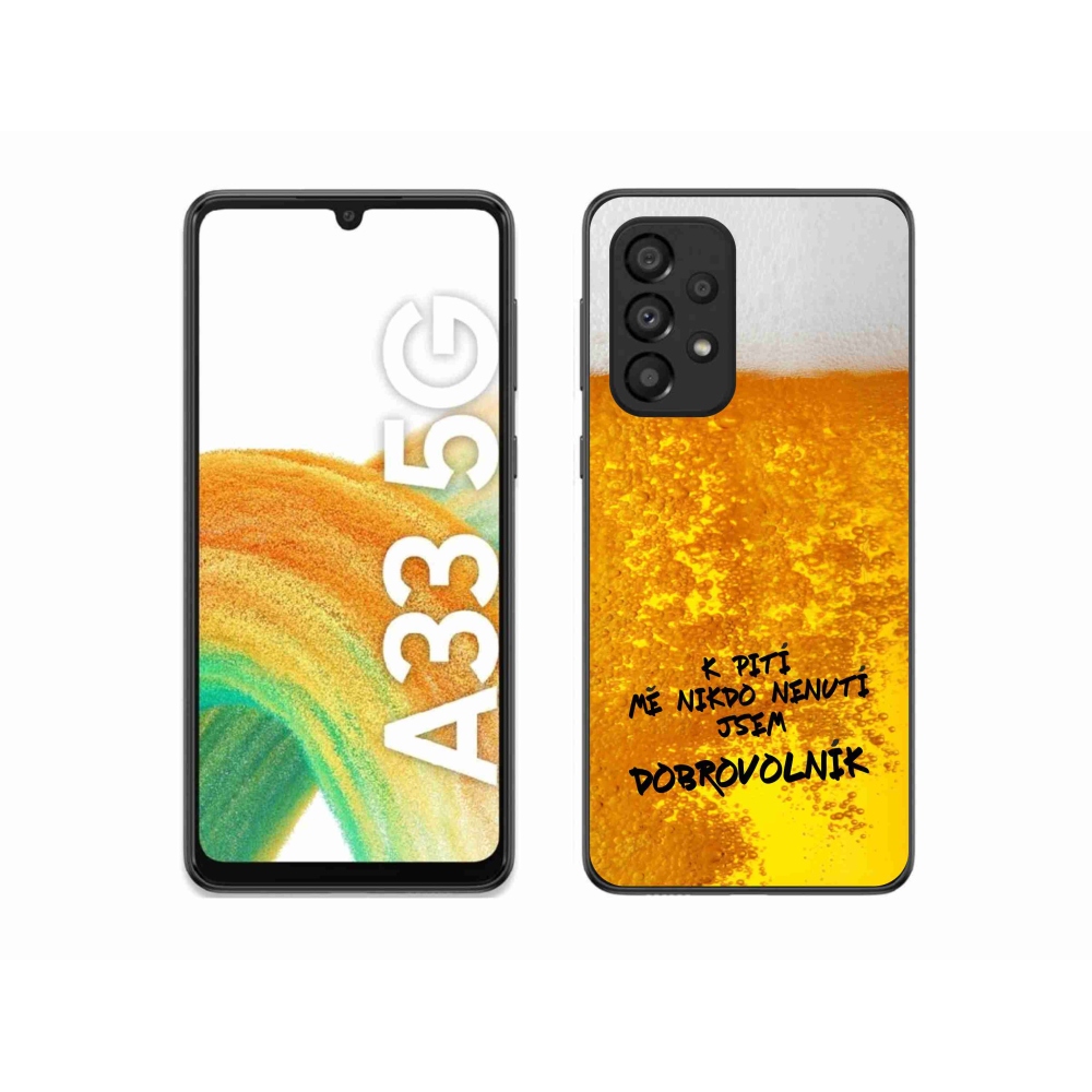Gelový kryt mmCase na Samsung Galaxy A33 5G - pivní motiv 4