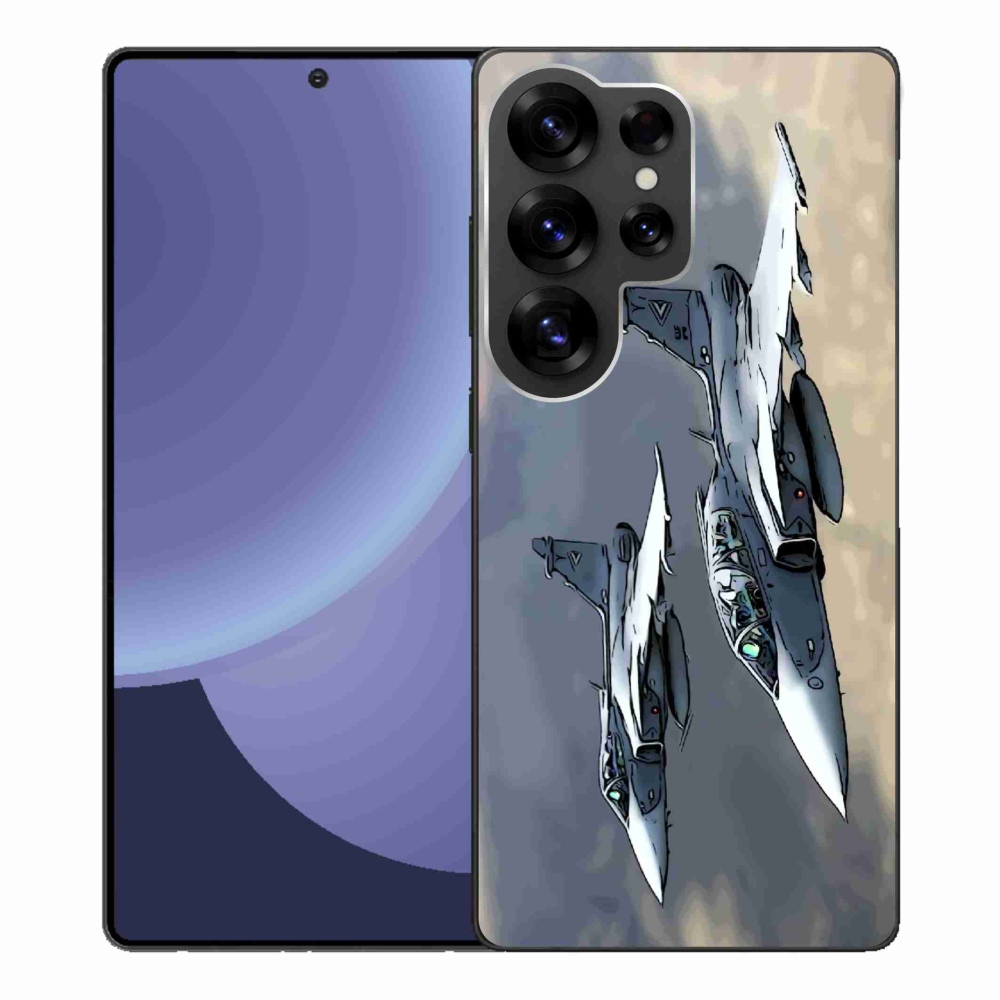 Gelový kryt mmCase na Samsung Galaxy S25 Ultra - stíhačky