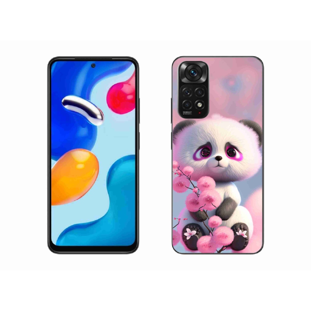 Gelový kryt mmCase na Xiaomi Redmi Note 11 4G - roztomilá panda 1