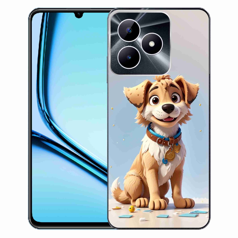Gelový kryt mmCase na Realme Note 50 - kreslené štěně