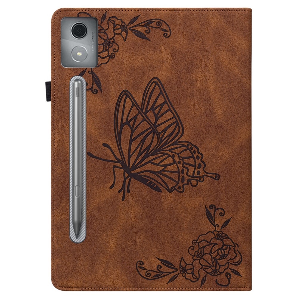 Butterfly zavírací pouzdro na tablet Lenovo Idea Tab Pro 12.7 - hnědé