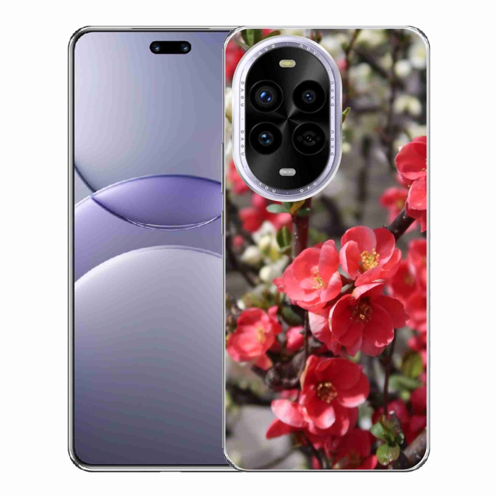 Gelový kryt mmCase na Huawei Nova 13 Pro 5G - červené květy