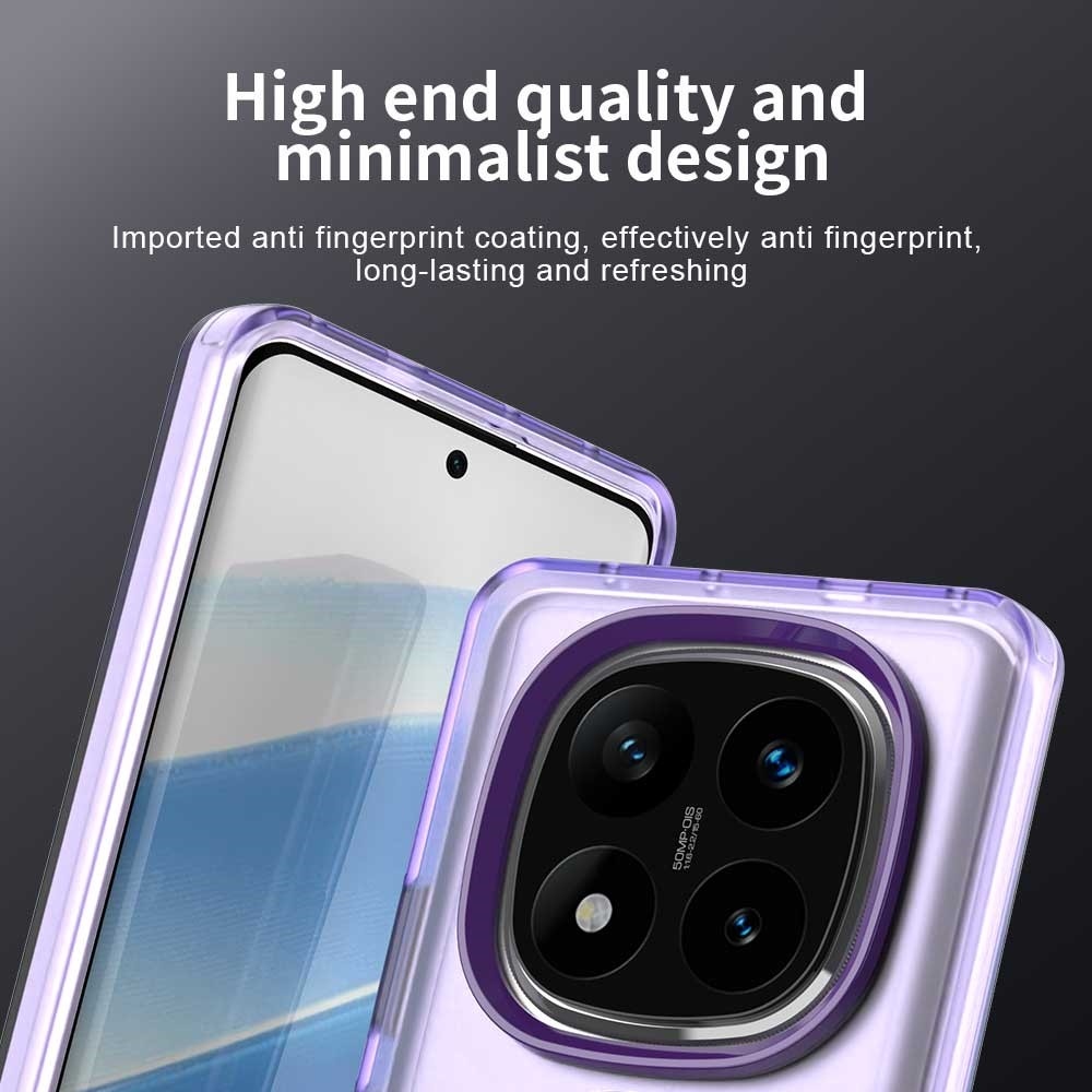 Candy gelový obal s MagSafe na Xiaomi Redmi Note 14 Pro 5G/Poco X7 5G - fialový