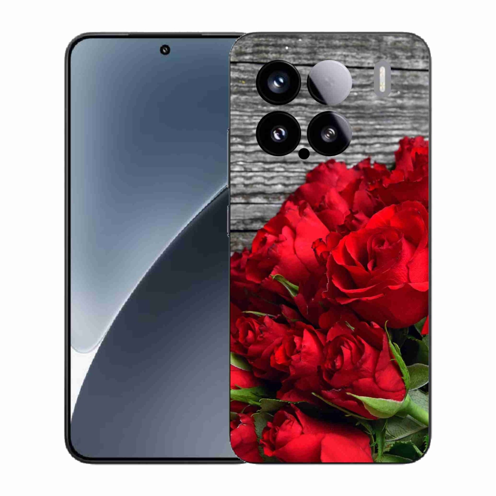 Gelový kryt mmCase na Xiaomi 15 - červené růže