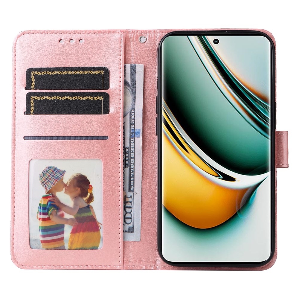 Sunflower knížkové pouzdro na Realme 11 Pro 5G/11 Pro+ 5G - růžové