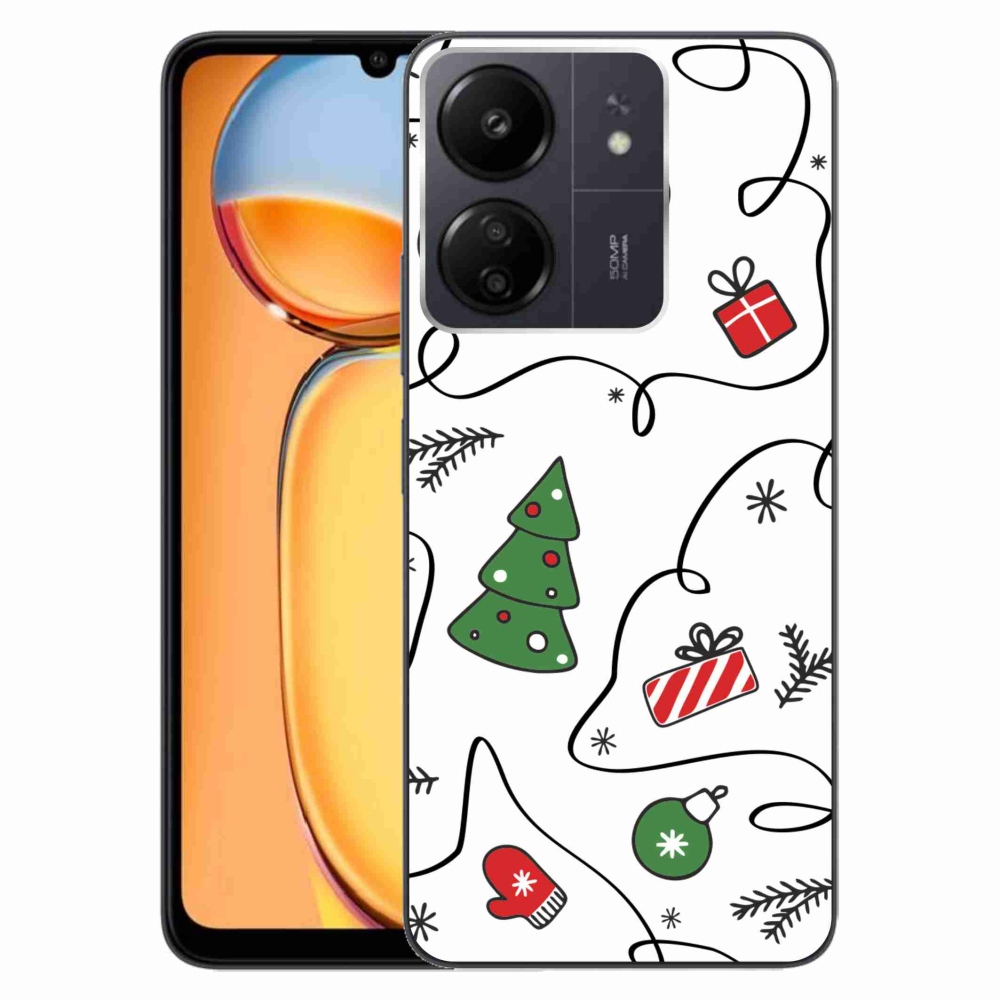 Gelový kryt mmCase na Xiaomi Poco C65/Redmi 13C - vánoční motivy