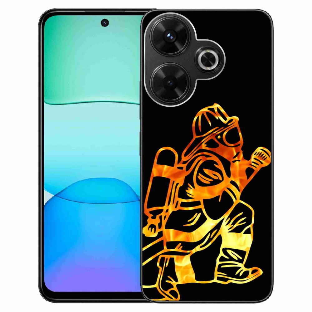 Gelový kryt mmCase na Xiaomi Redmi 13 4G/Poco M6 4G - hasič 1