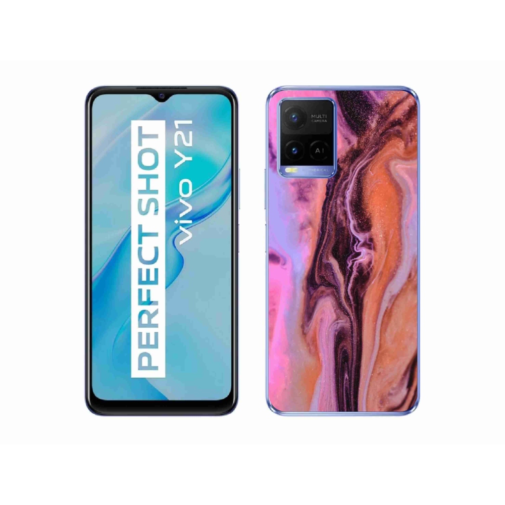 Gelový kryt mmCase na Vivo Y21/Y21s/Y33s - abstrakt 26