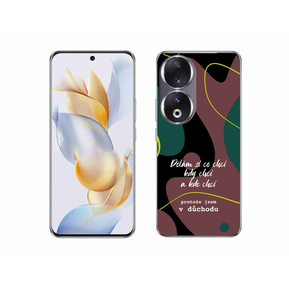 Gelový kryt mmCase na Honor 90 - vtipný text 10 černé pozadí