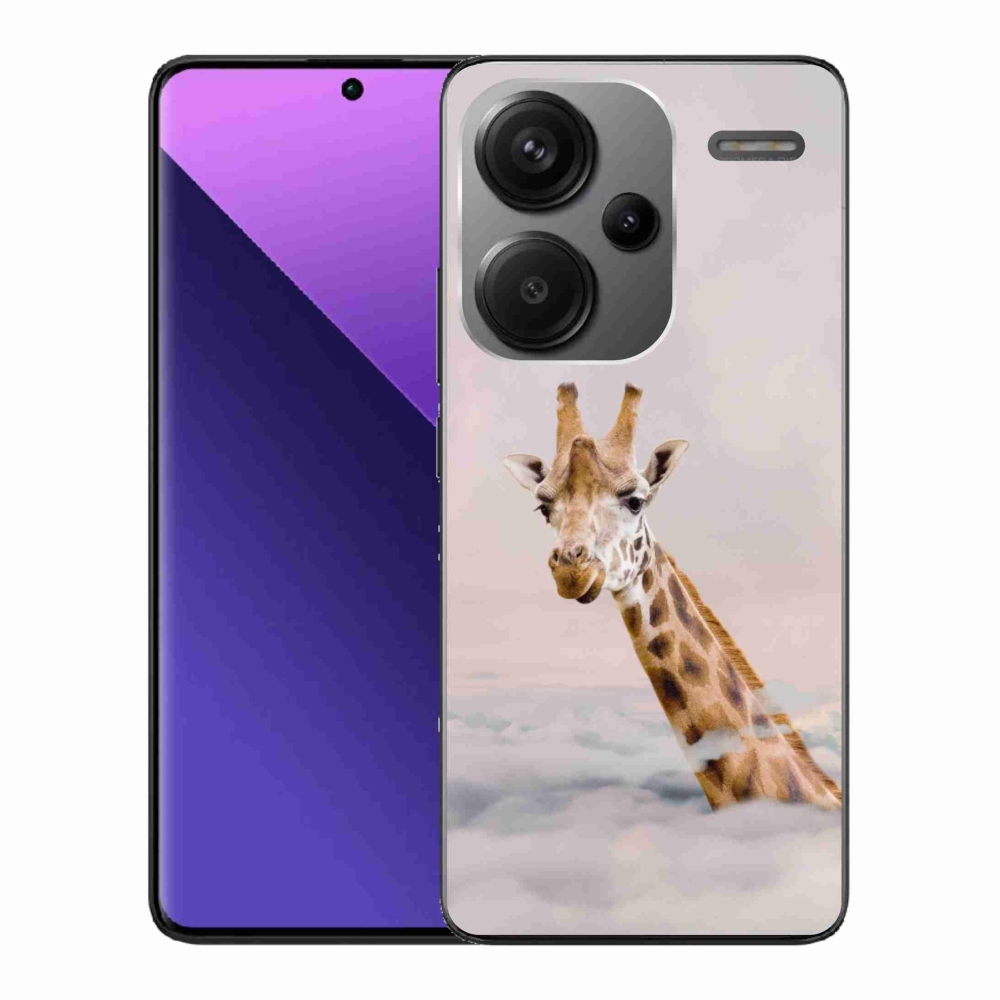 Gelový kryt mmCase na Xiaomi Redmi Note 13 Pro+ 5G - žirafa v oblacích