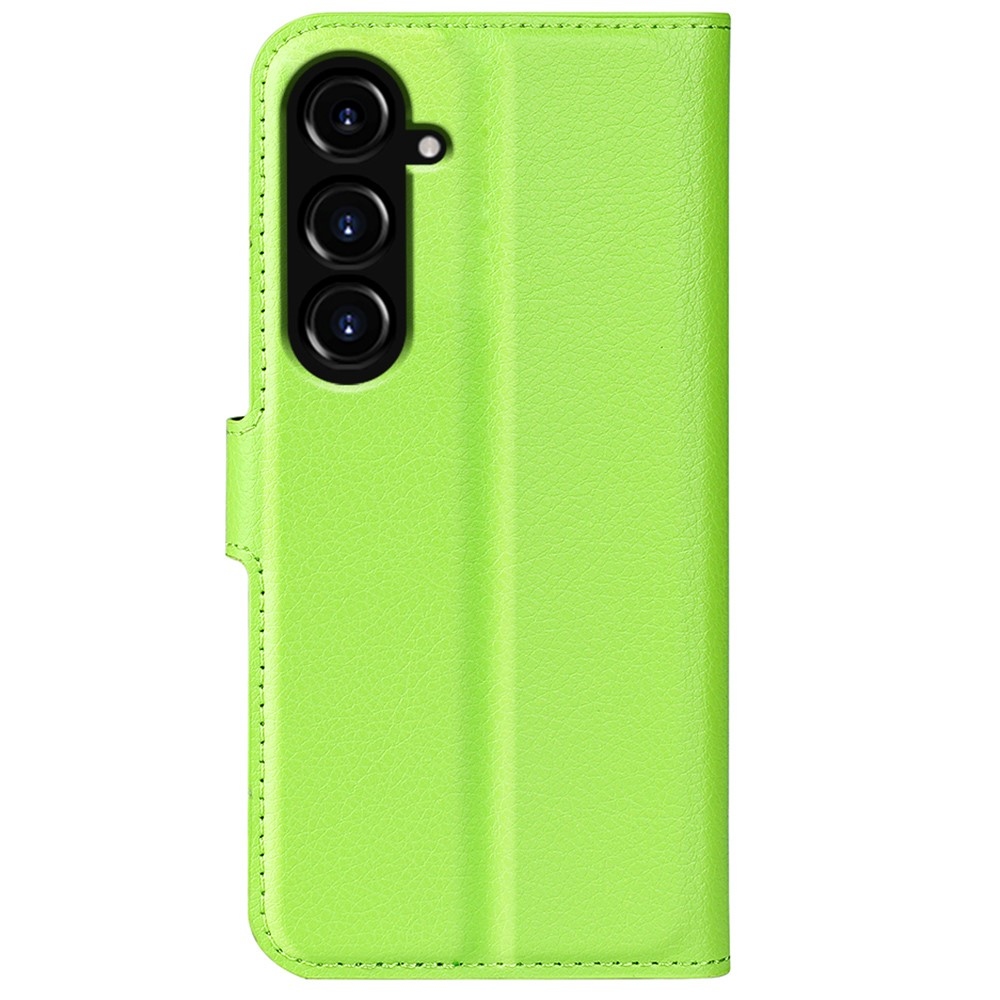 Litchi knížkové pouzdro na Samsung Galaxy S23 FE - zelené