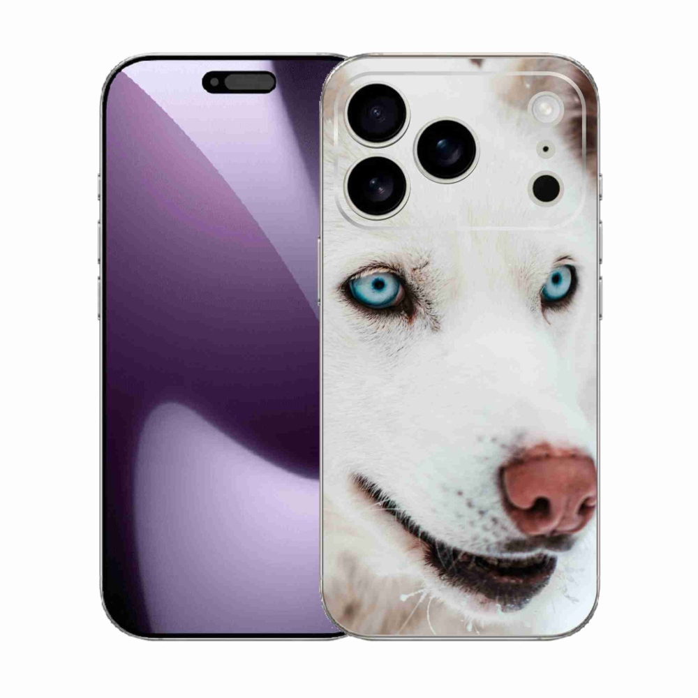 Gelový kryt mmCase na iPhone 17 Pro - psí pohled