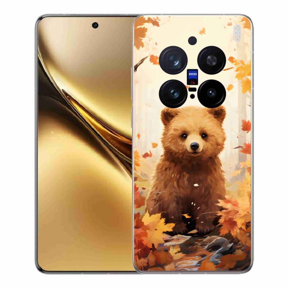Gelový kryt mmCase na Vivo X200 Pro 5G - medvěd v lese