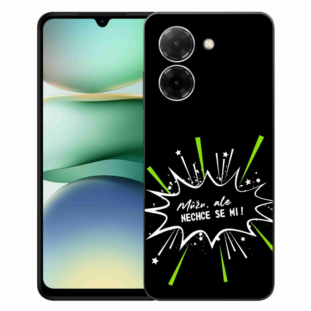 Gelový kryt mmCase na Xiaomi Redmi A5 (173.45x79.35x8.45mm) - vtipný text 11 černé pozadí