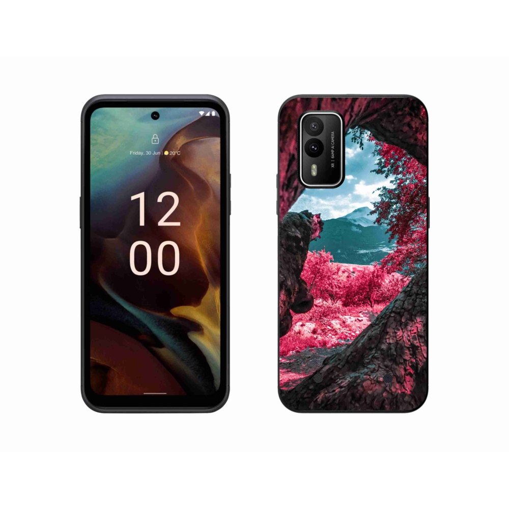 Gelový kryt mmCase na Nokia XR21 - výhled na hory