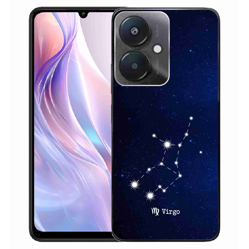 Gelový kryt mmCase na Xiaomi Redmi 13C 5G  - souhvězdí Panny