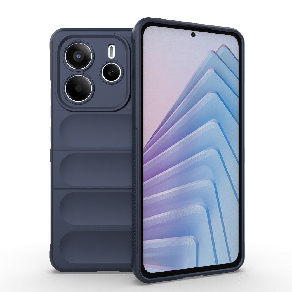 Rugg odolný gelový obal na Xiaomi Redmi Note 14 5G - tmavěmodrý