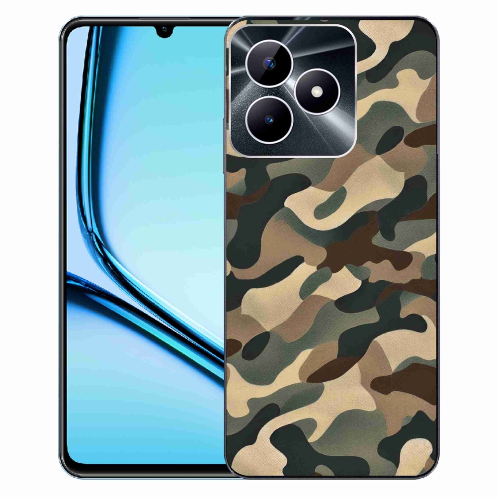 Gelový kryt mmCase na Realme Note 50 - maskáčový vzor 11