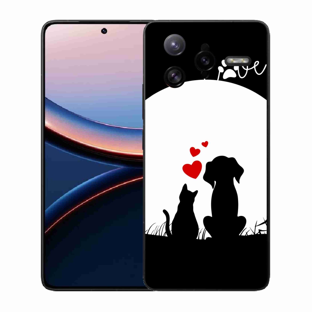 Gelový kryt mmCase na Xiaomi Poco F7 Ultra - zvířecí láska