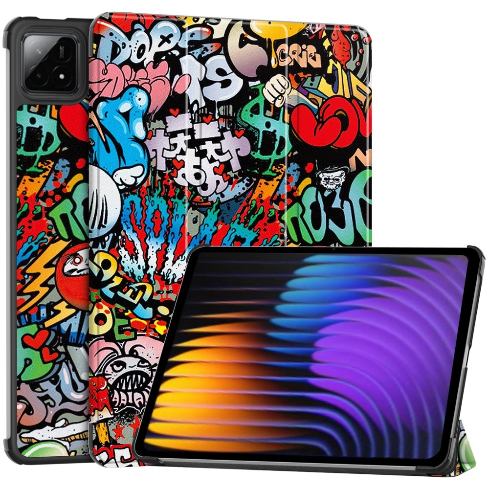 Patty chytré polohovací pouzdro na tablet Xiaomi Pad 7/7 Pro - graffiti