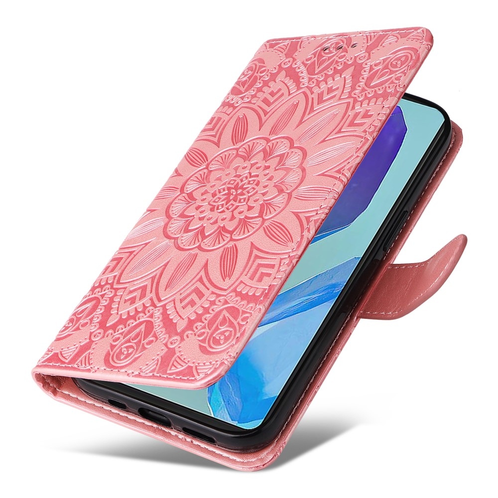 Sunflower knížkové pouzdro na Samsung Galaxy M55 5G - růžové