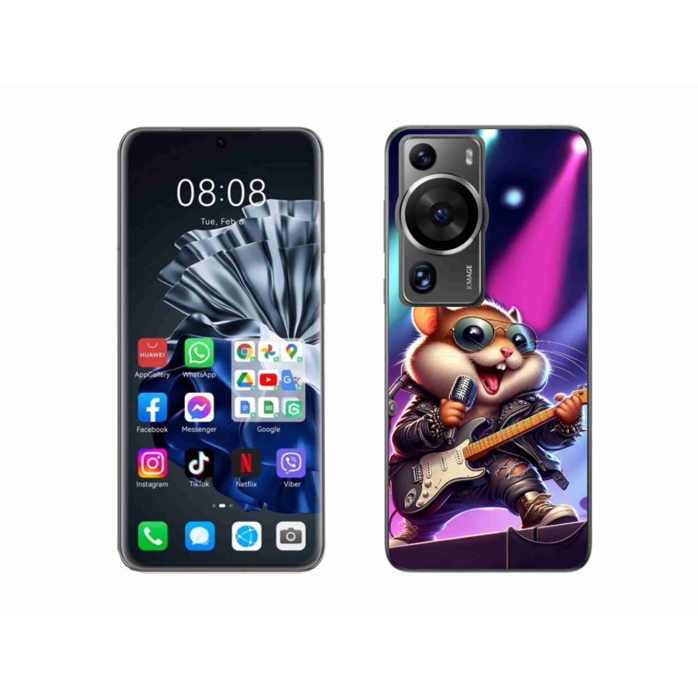 Gelový kryt mmCase na Huawei P60 Pro - křeček rocker