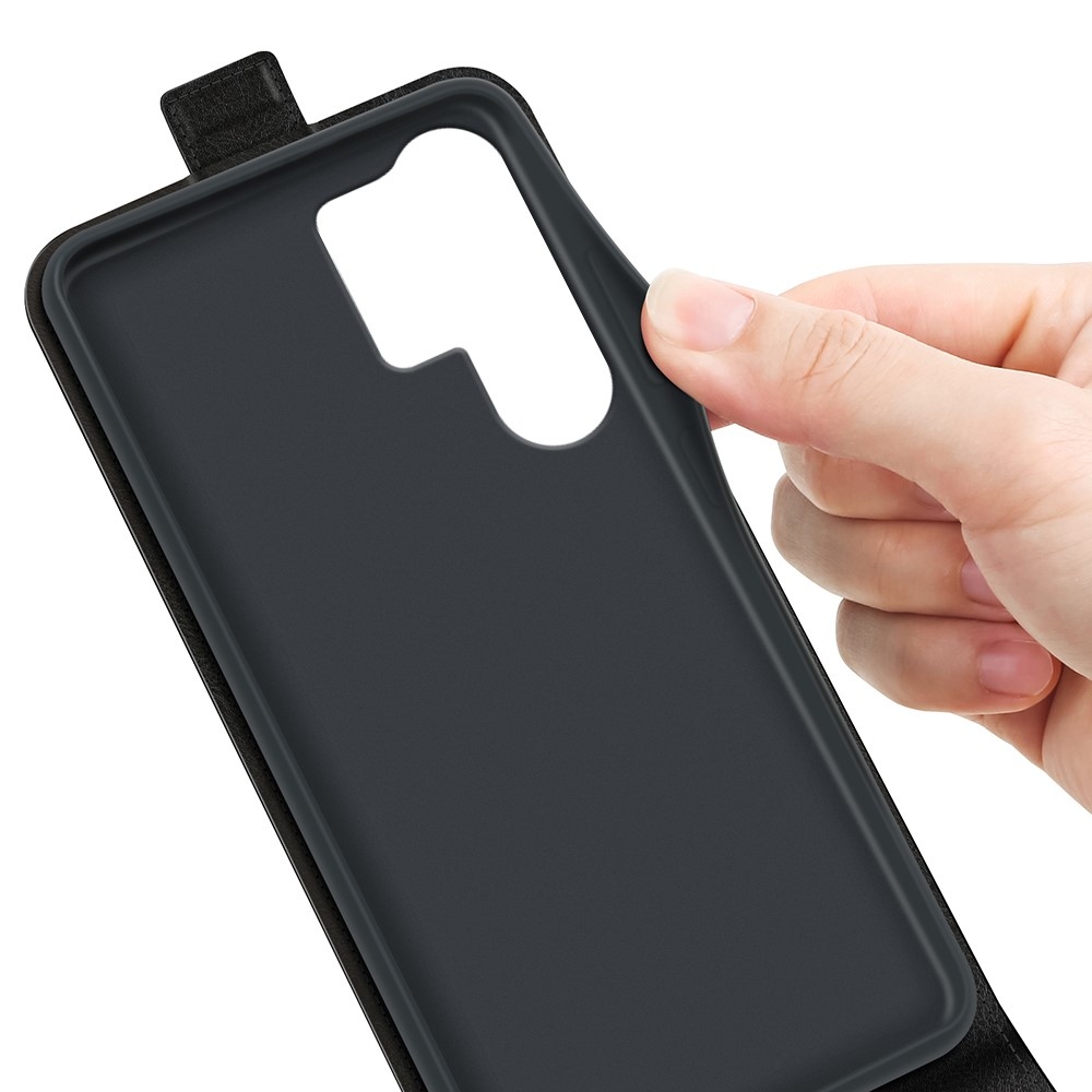 Vertical knížkové pouzdro na Samsung Galaxy S25 Ultra - černé
