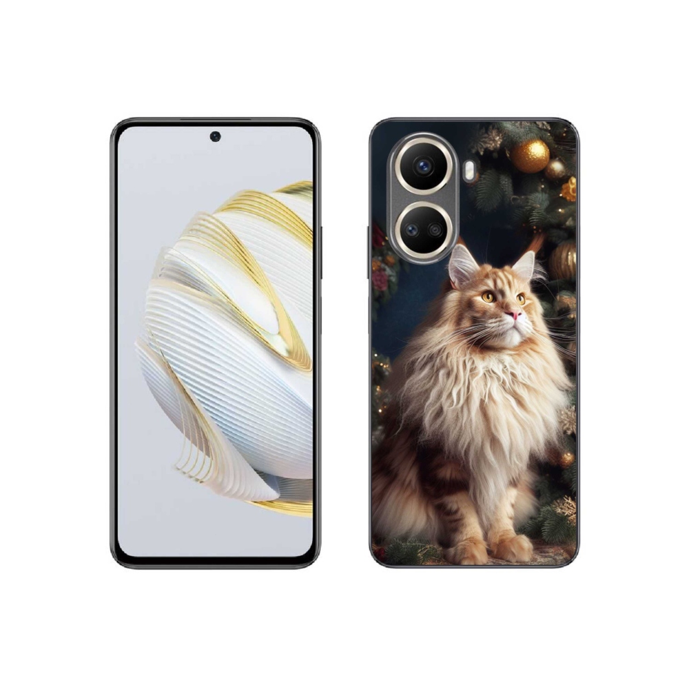Gelový kryt mmCase na Huawei Nova 10 SE - kočka u stromku