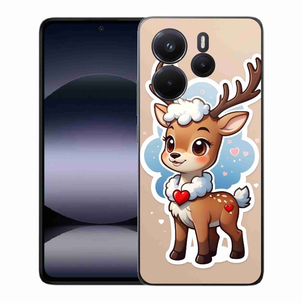 Gelový kryt mmCase na Xiaomi Redmi Note 14 - kreslený sob