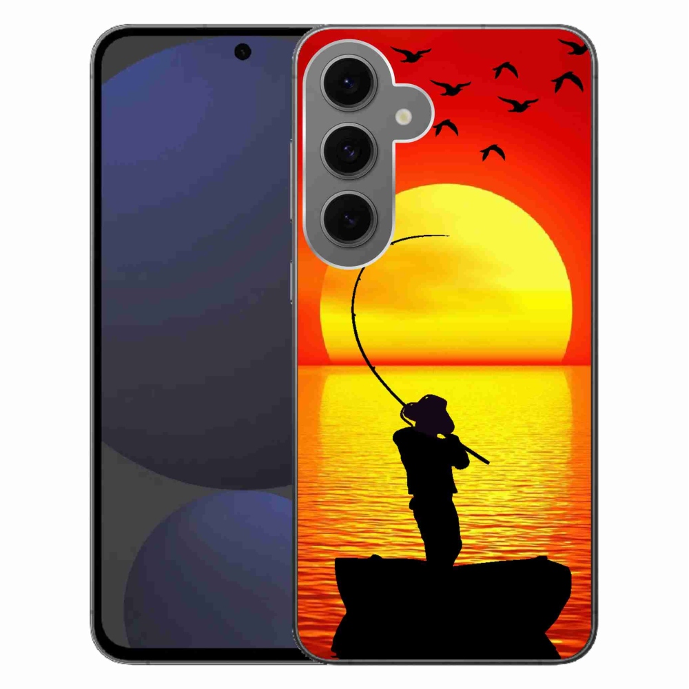 Gelový kryt mmCase na Samsung Galaxy S24 FE - rybaření