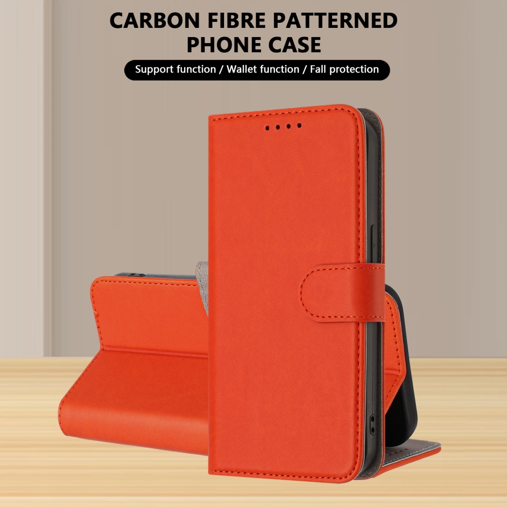 Snap knížkové pouzdro na Xiaomi Redmi 15 4G/5G (171mm) - oranžové