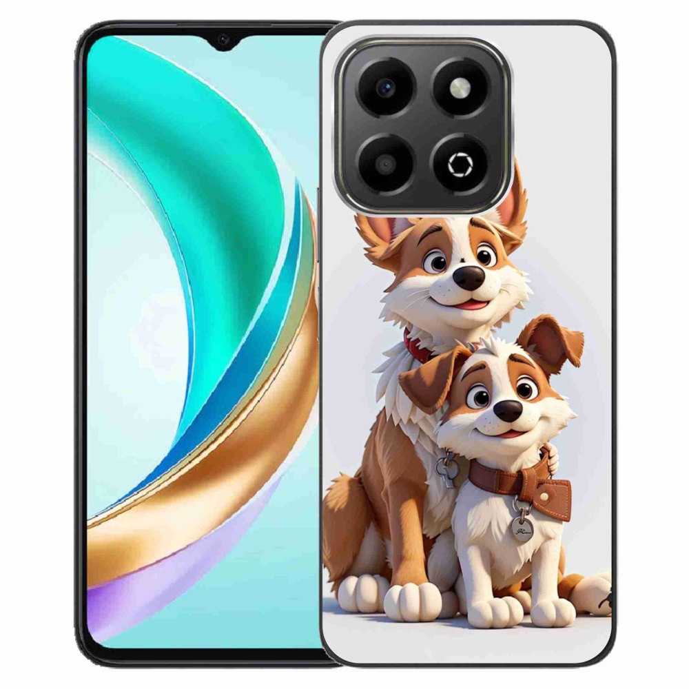 Gelový kryt mmCase na Honor X6b - kreslení psi