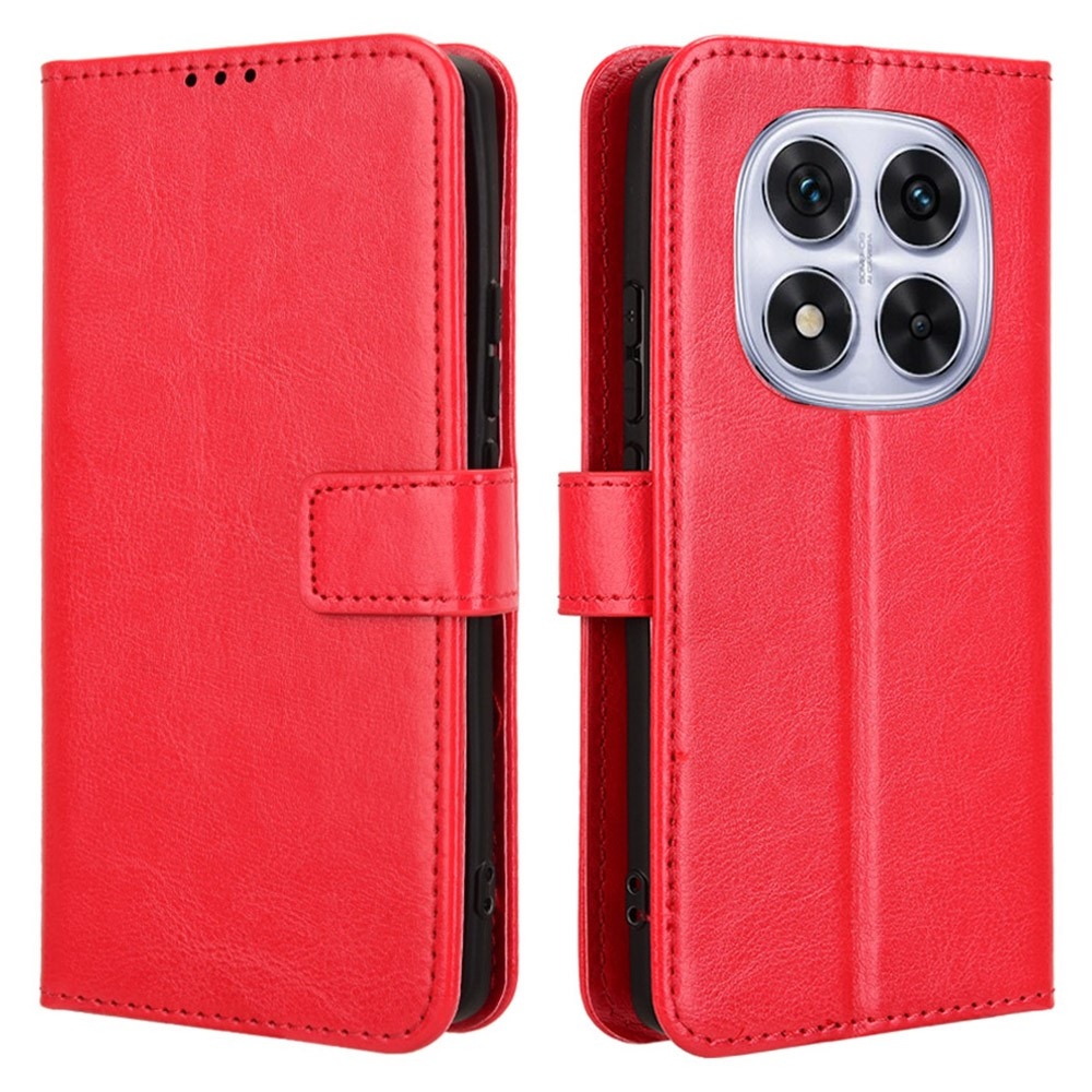 Crazy knížkové pouzdro na Xiaomi Redmi Note 14 Pro 5G/Poco X7 5G/Note 14 Pro+ 5G - červené