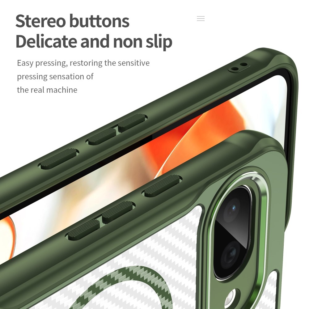 Texture odolný kryt s podporou MagSafe na Google Pixel 9a - zelený