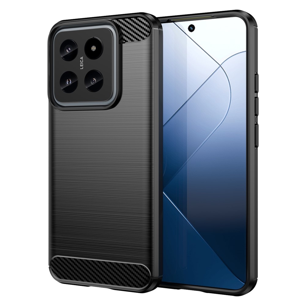 Carbon odolný gelový obal na Xiaomi 14 - černý