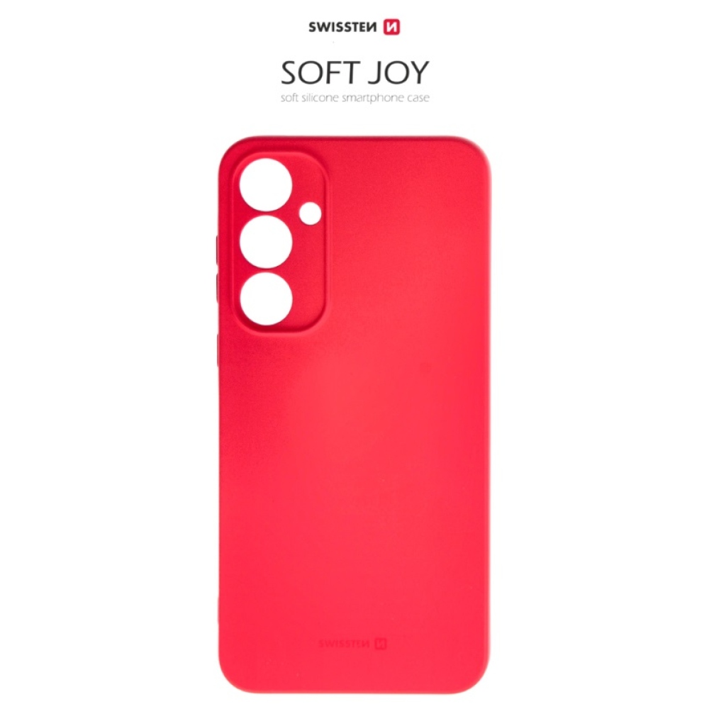 Gelový obal Swissten Soft Joy na Samsung Galaxy A55 5G - červený