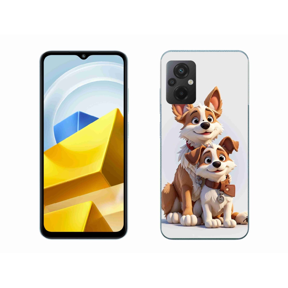 Gelový kryt mmCase na Xiaomi Poco M5 4G - kreslení psi