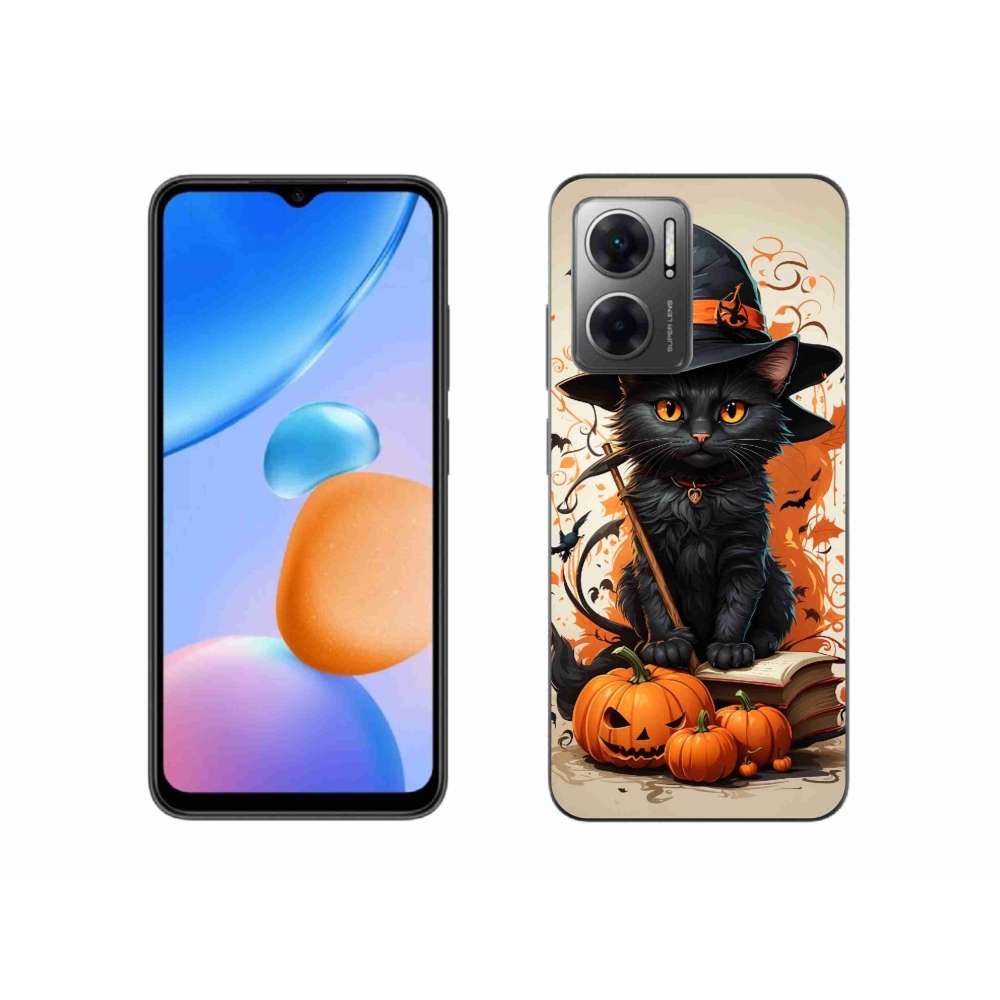Gelový kryt mmCase na Xiaomi Redmi 10 5G - kocour čaroděj