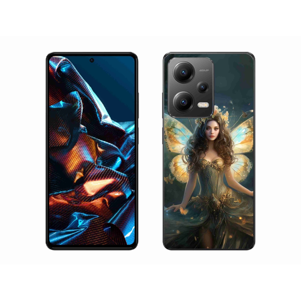 Gelový kryt mmCase na Xiaomi Redmi Note 12 Pro 5G - motýlí žena