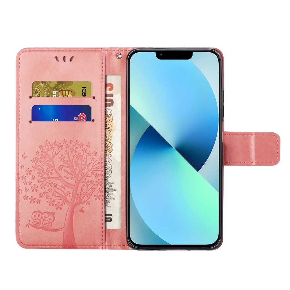 Tree knížkové pouzdro na iPhone 15 Pro Max - růžové