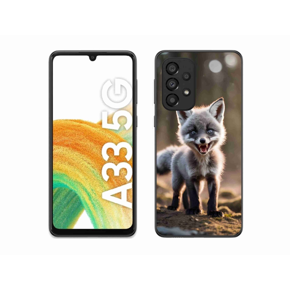 Gelový kryt mmCase na Samsung Galaxy A33 5G - rozzuřená liška