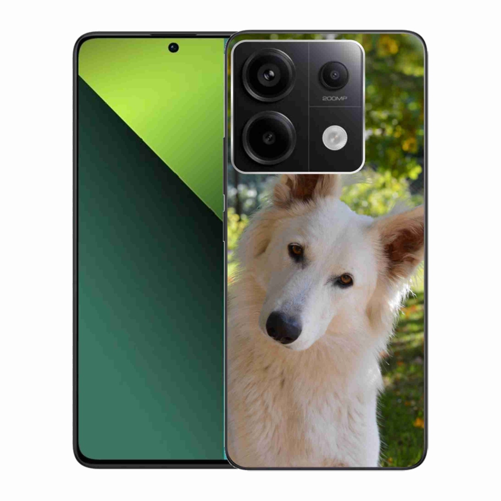 Gelový kryt mmCase na Xiaomi Redmi Note 13 Pro 5G/Poco X6 5G - bílý švýcarský ovčák 1