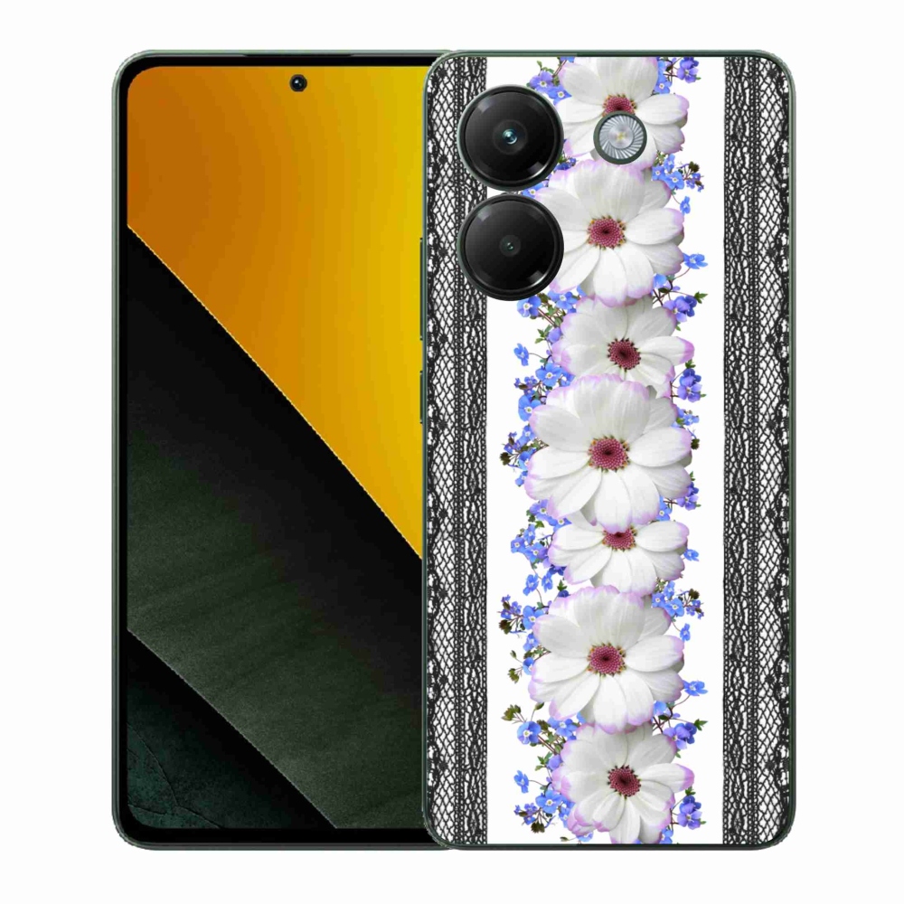 Gelový kryt mmCase na Xiaomi Poco M7 Pro 5G - květiny 8
