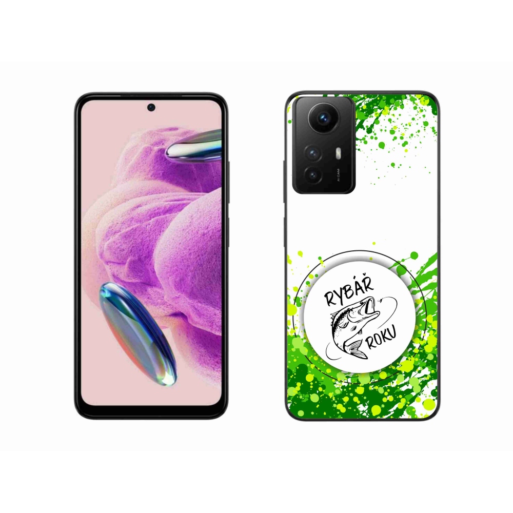 Gelový kryt mmCase na Xiaomi Redmi Note 12S - rybář roku bílé pozadí