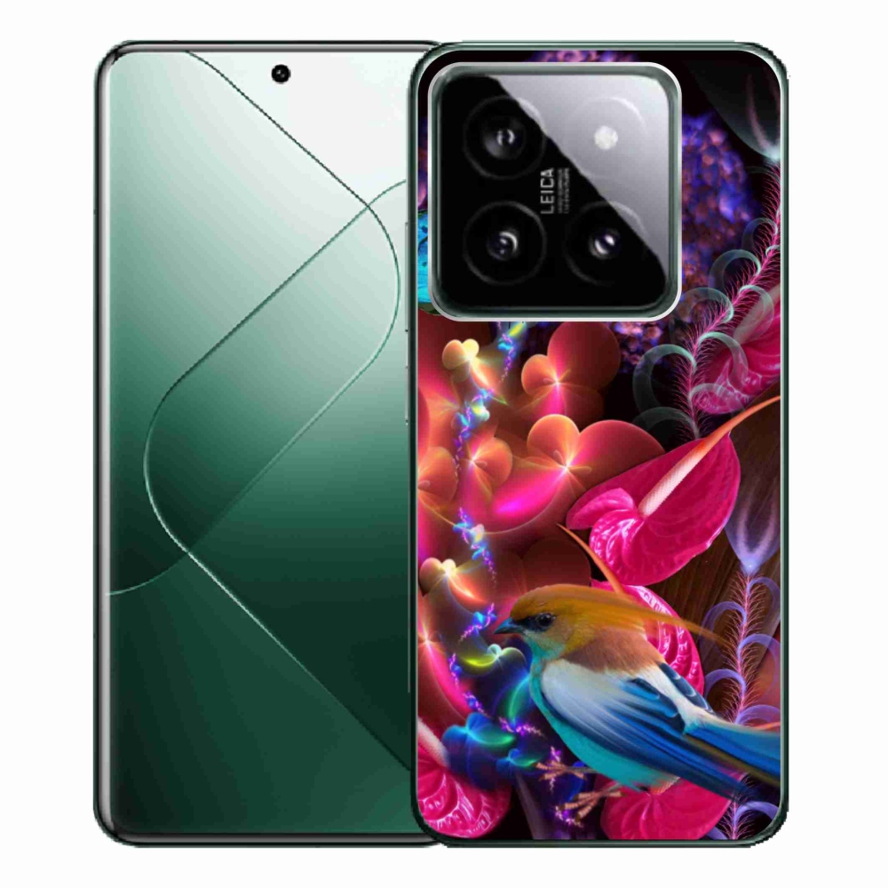 Gelový kryt mmCase na Xiaomi 14 Pro - barevné květiny