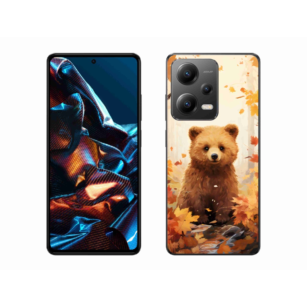 Gelový kryt mmCase na Xiaomi Redmi Note 12 Pro 5G - medvěd v lese