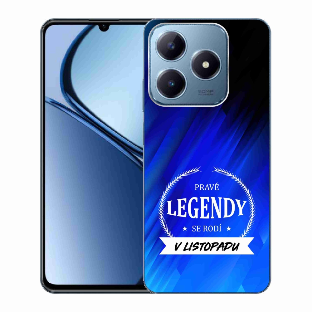 Gelový kryt mmCase na Realme C63 - legendy v listopadu modré pozadí